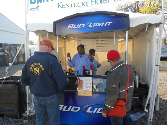 Not to worry, the bar is open at 7:30 a.m.  Go Kentucky Horse Park!  Big John fixed the wanna-be shoppers up with consolation bloody marys.